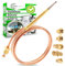 Thermocouple Universal for Gas Oven Complete with 5 Nuts and with 150 cm Length - Warranty 5 Years - ONIX TECH