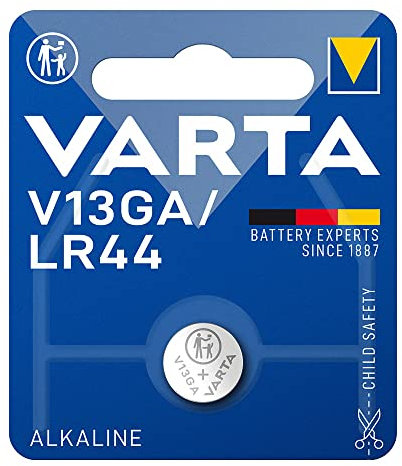 Pile LR44 - V13GA 1,5 V ALKALINE (blister 1 unité) Ø11,6 x 5,4 mm. Idéale pour les appareils électroniques qui nécessitent une alimentation compacte et fiable. Parfaite pour les jouets, les montres et