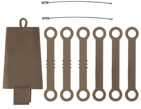 MiOYOOW Taktischer Knicklicht Organizer für 6 Knicklichter, Chem Lights Halter mit Seil zum Aufhängen für Camping, Angeln, Jagd, Sport