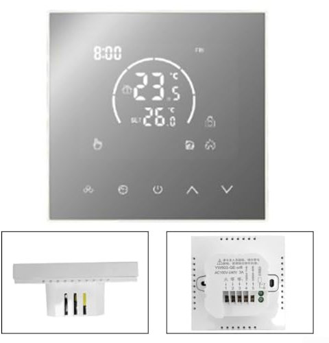 Anpassbares elektrisches Fußbodenheizungsthermostat zur Wandmontage mit 7-Tage-Zeitplanung und Kindersicherheitsfunktionen (Gasheizung)