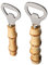 2 abrebotellas de cerveza, accesorios de barra para casa, abridor de botellas de bar, bonito abridor de botellas a granel con mango de bambú hecho a mano