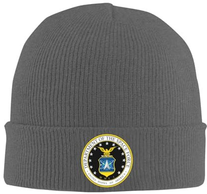 XVBCDFG Us Space Force Knit Ski Beanie Cap Classic Warm Wintermütze für Damen und Herren, Deep Heather, Einheitsgröße