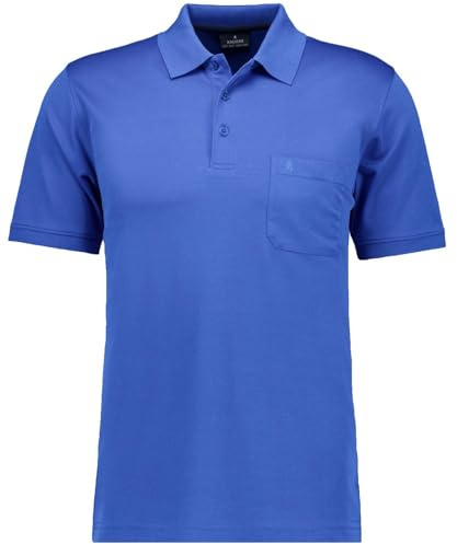 RAGMAN Herren Softknit-Polo mit Brusttasche, Kurzarm Royal blau-736, XL