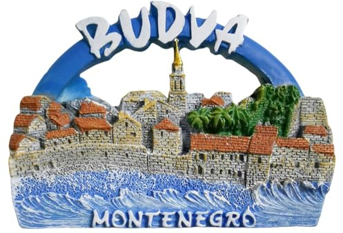 Budva Montenegro Kühlschrankmagnet Tourismus Souvenir Kühlschrank 3D Dekoration Magnet Aufkleber Handwerk