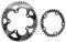 CaFfen Platos para Bicicletas Plato Doble 110bcd Plato Redondo Ovalado for Bicicleta de Carretera 2X 50t 35t 34t 53t 39t Plato Ovalado 32 MTB(Oval Black 50-35T)