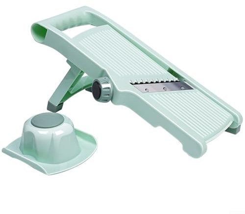 Prepara rápidamente comidas con este picador de verduras ajustable con múltiples opciones de corte
