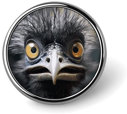 Emu Niedliche Baby-Igel-Anstecknadel, runde Brosche für Herren und Damen, Anzug-Accessoires aus Legierung, 2,5 cm leichte Krawattennadel