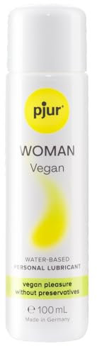 pjur WOMAN Vegan (100ml) - Gleitgel auf Wasserbasis - 100% vegane Inhaltsstoffe & ohne Tierversuche - speziell für Frauen entwickelt