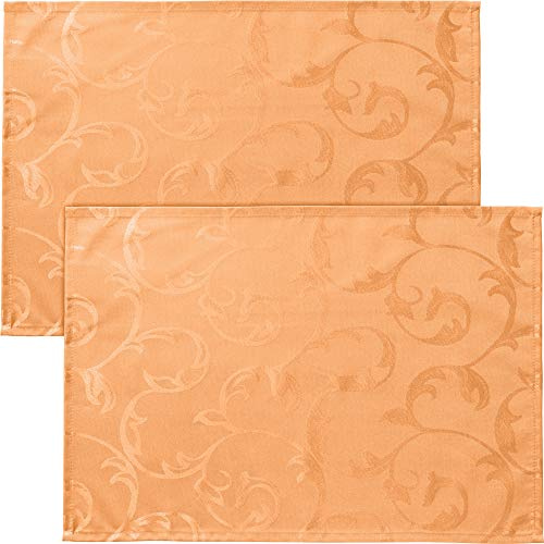 Erwin Müller Tischset Greven 2er-Pack abwaschbar orange Größe 35x50 cm