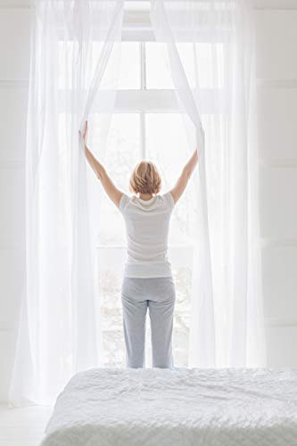 NOVUM fix Gardine * Feinster Voile * mit Kräuselband, verschiedenen Größen, weiß (145x175cm(BxH))