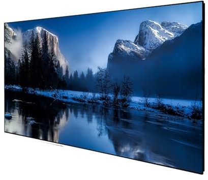 DELUXX Cinema Rahmenleinwand SlimFrame Velvet 177 x 99cm, 80 - DARKVISION