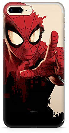 ERT GROUP mobile phone case for Apple Iphone 7 PLUS/ 8 PLUS original and officially Licensed Marvel pattern Spider Man 006 optimally adapted to the shape of the mobile phone, partially transparent
