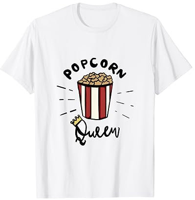 Popcorn Kostüm Damen Popcorn Queen T-Shirt