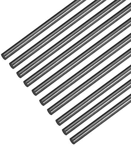 Awclub 4 mm Kohlefaser-Stange für RC-Flugzeuge, matte Stange, US, 400 mm, 10 Stück