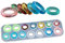 Eachbid Stampi Resina Stampo in Silicone a Forma di Anello Stampo in Silicone Trasparente per Creare Gioielli Fai da Te per Principiante