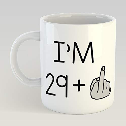 Regalo de 30 cumpleaños – Taza de 30 años – regalo de Bday para él para ella – regalo de cumpleaños 30 – Profanity Rude 29 + 1