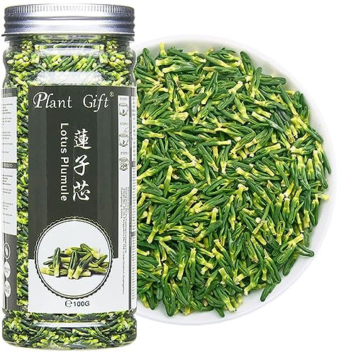 Plant Gift Lotus Plumule 100G/3.52oz 莲子心 Medicinal Chinese Herb, Lotus Core, Dried Bulk Herbs, Bitter Tea