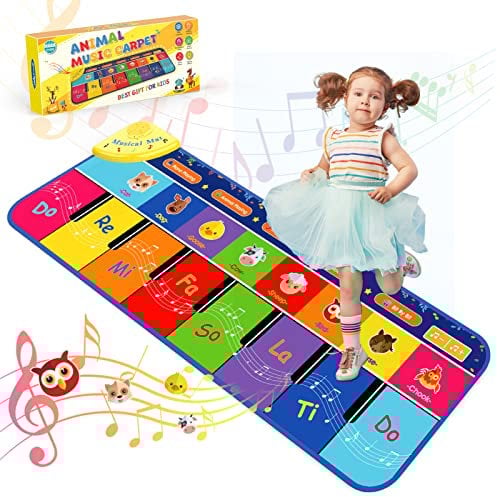 Toys for 1 2 3 4 5 Year Old Girls Boys, Piano Mat Gifts for Girls Kids Toddler Toys Girl Boys Toys Age 2-5 Gifts for 1-6 Year Old Birthday Gifts Present - Easter Gifts for Kids