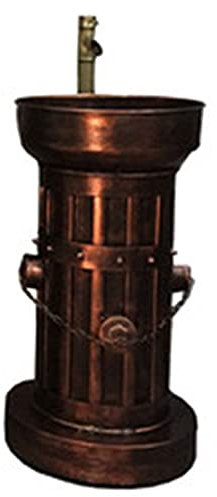Rétro Lavabo Colonne De Style Industriel, évier sur Piédestal à Poser Au Sol, Vasque Salle De Bain Creative avec Robinet Et Drain Combo, pour Bars/Restau,C