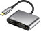 Adattatore da USB C a HDMI VGA, convertitore da USB tipo C Thunderbolt 3 a VGA HDMI 4K per MacBook Pro/Air 2020 2019, iMac, Dell XPS 13/15, Surface Go, Galaxy S20, Chromebook
