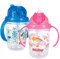 Nuby Tritan Gobelet à 2 poignées Flip-it avec paille imprimée – 240 ml, à partir de 12 mois, 1 pièce, motifs variables