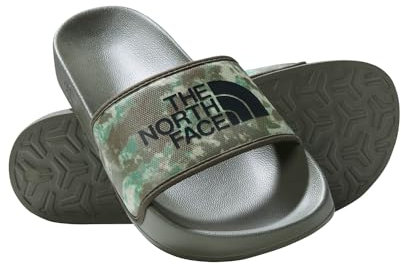 THE NORTH FACE Herren Base Camp Slide III Sandale, Militärische Oliven-Tarnmuster-Aufdruck/TNF-Schwarz, 46 EU
