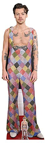Star Cutouts CS1088 Harry S Latzhose, lebensgroßer Pappaufsteller mit Mini-Sternausschnitt