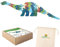 WIESEN.design Buchstaben Puzzle Dino, Montessori Spielzeug ab 3 Jahre, DIN EN71 geprüft und nachhaltig verpackt, Holzpuzzle Kinder, ABC Puzzle ab 3 Jahre, Motorikspielzeug und Buchstaben Lernen