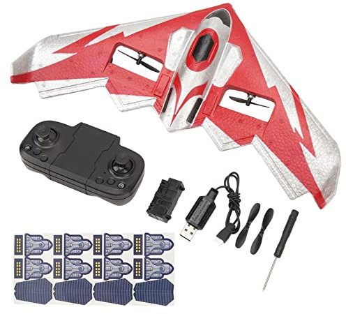 HEEPDD RC-Flugzeug, Ferngesteuertes Flugzeug, Leistungsstarkes 2,4-GHz-High-Torsion-2-Kanal-Flugzeug Zum Spielen (Doppelbatterie)