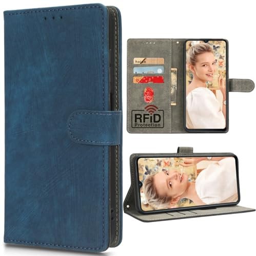 BAILI RFID-Sperrung Hülle für ZTE Blade V50 Vita 4G, Kartenhalter, Ständer Case Etui Handyhülle für ZTE Blade V50 Vita 4G-05