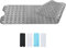 Zuvo Tapis de Bain Antidérapant | Extra Long 100 x 40 cm | Ventouses Puissantes & Anti-Moisissure | Lavable en Machine | Sécurisé pour Enfants & Seniors | Gris