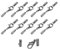 QUARKZMAN 10 Sets 3mm Lederkordel-Endkappen mit Karabinerverschlüssen, Fassabschlüssen für die Herstellung von Lederarmbändern, metallisch schwarz