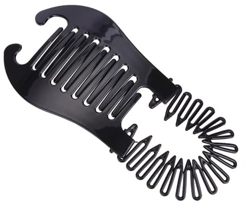 Praktischer Pferdeschwanz-Halter, doppelseitiger ineinandergreifender Kamm-Clip, heißer Mädchen-Haarkamm, Kunststoff-Haarkamm für Damen, Haarkamm, Pferdeschwanz-Halter, Pferdeschwanz-Kammhalter,