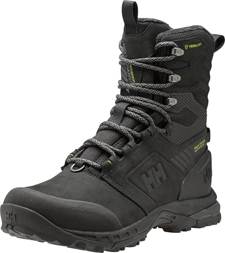 Helly-Hansen Spitsbergen PrimaLoft Helly Tech Herren Winterstiefel, wasserdicht, isoliert, hoher Schnitt, maximaler Grip, extremer Kälteschutz