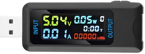 Fastsaw Tester USB digitale multifunzionale DC 4,5-36 V 0-8 A Misuratore di tensione e corrente Tester di capacità di potenza Supporta più protocolli di ricarica rapida