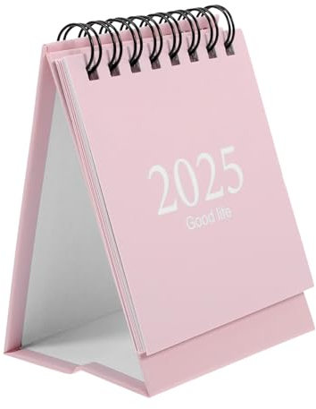 FIXOSHEE Mini Tischkalender Stehkalender Mit Spiralbindung Kleiner Monatskalender Für Home Office Tischdekoration Kompakt Und Dekorativ