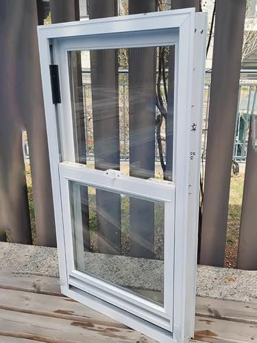 Mobile Home - Ventana de ventilación de granero con pantalla de 16 pulgadas, ventana de concesión deslizante vertical para tienda minorista, ventana de repuesto para cobertizos de gallineros (16 x 31