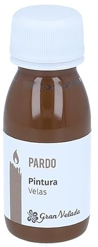 Gran Velada - Pintura Pardo para Velas 60ml | Pintura Acrílica para Velas | Pintura para Cera