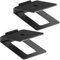 my wall HS33-1L - Support de Haut-Parleur pour Plateau de Table - 2 Supports de Haut-parleurs avec Tapis Anti-Vibration, Angle d'inclinaison de 16 °, Charge maximale de 10 kg, pour Enceintes PC ou