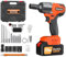 Cordless Impact Wrench,1/2 Brushless Power Impact Gun,2500RPM Electric Wrench with 4 Sockets, 12PCS Screwdriver Bits, Large Capacity Battery & Carry Box for Car Home (Orange)