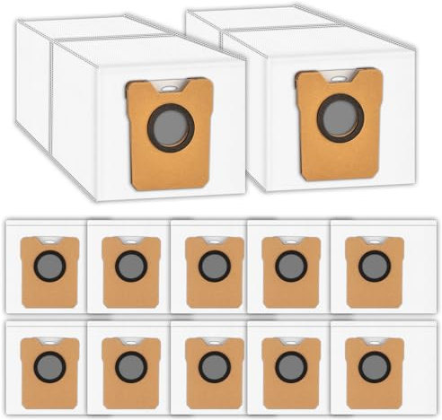 (12 Stück) Omni C20 C10 Ersatz Staubbeutel für Eufy Omni C20 C10 Saugroboter Absaugstation, Filterbeutel, Einwegbeutel Zubehör, Bodenstaubsauger