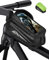 Vitalismo Fahrrad Rahmentasche Wasserdicht Lenkertasche für Smartphones bis zu 6.5 Zoll Handyhalterung Handytasche Oberrohrtasche mit TPU Sensitivem Touchscreen für Montainbikes, Rennrad, Ebikes