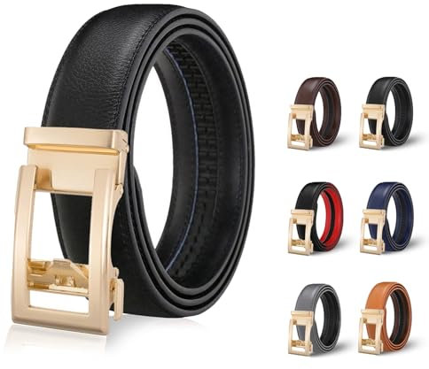 FOGOIN Majestic Gürtel Damen, Majestic Belt Easy-Click Automatik Ledergürtel für Damen, Dekorativen Taillengürtel mit Goldfarbener Schnalle, Mode Gürte Dupes für Kleider Hosen Jeans