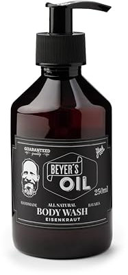 Beyer’s Oil Body Wash Eisenkraut für Männer - 250ml - 100% natürliches Duschgel - Feuchtigkeitspended - Hergestellt in Bayern