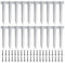 Railway Sleeper Brackets with Screws Metal Garden Raised Bed Support Stakes for Driveway Edges Flower Pots Retaining Walls (20pcs)