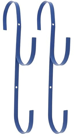 Fdit Robuster Pool-Skimmer-Halter aus Aluminium, Praktischer Haken für Schwimmbadzubehör, Geeignet für Verschiedene Szenarien, 2 Stück