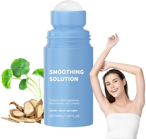 Smoothing Solution Ingrown Hair Treatment - After Shave Soothing Roll On Serum - Roll-On Serum gegen Eingewachsene Haare - für Achseln, Intimbereich, Gesicht, Beine