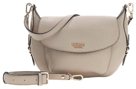 GUESS Schultertasche Umhängetasche Marsha Flap Shoulder Bag Light Taupe beige