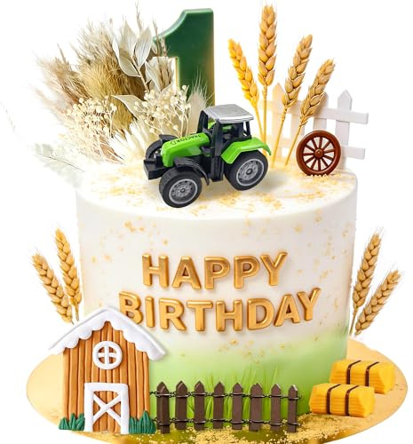 Bauernhof Traktor Kuchen Topper Zäune Traktor Dekoration für Babydusche | Bauernhof Traktor Kuchen Topper Zäune Traktor Dekoration für Babydusche Geburtstag Party Dekorationen Lieferungen
