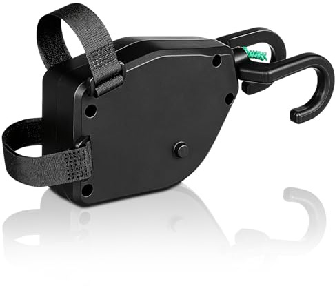 TOYANDONA Fahrrad Abschleppseil Eltern Kind mit einziehbarem Haken, 2.5M elastisches Traktionsseil aus Kunststoff, für Outdoor Fahrten und Mountainbikes, Tragfähigkeit 500 lbs